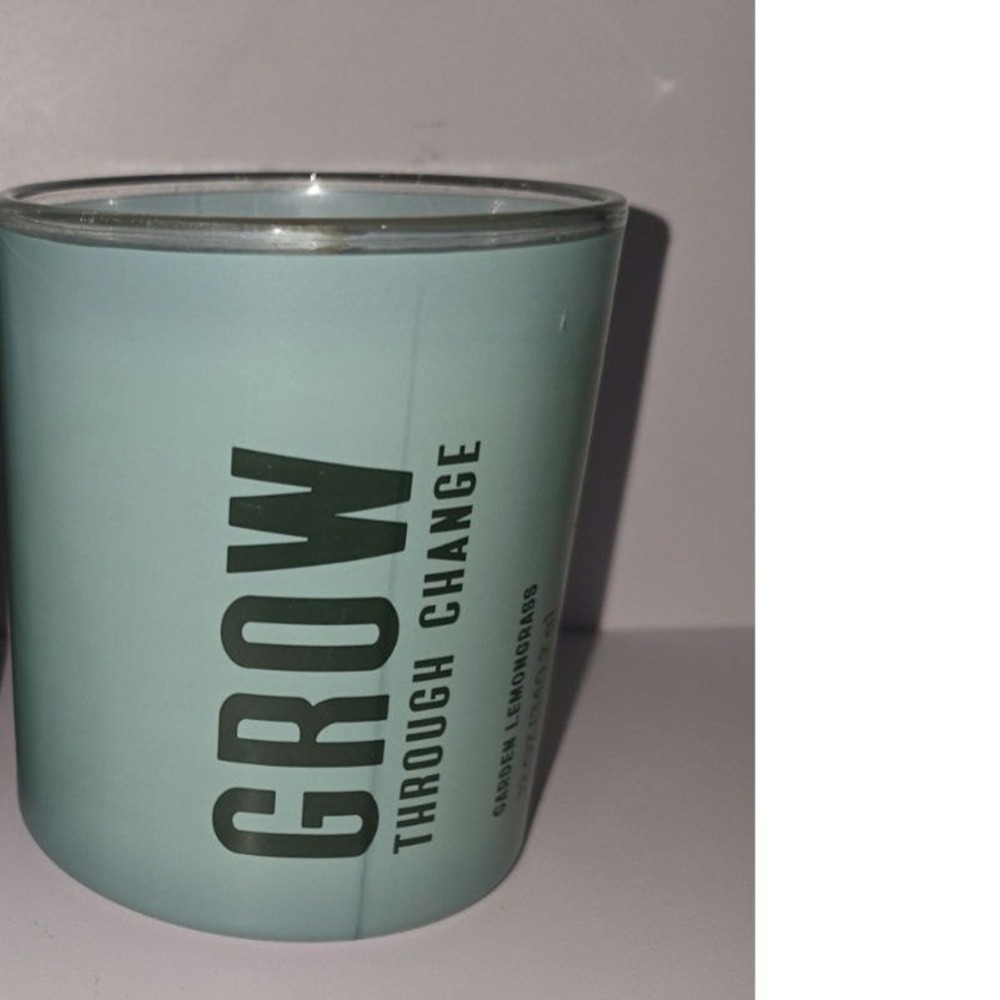 Room Essentials Grow Through Change Garden Lemongrass Jar Candle 12oz Green NEW